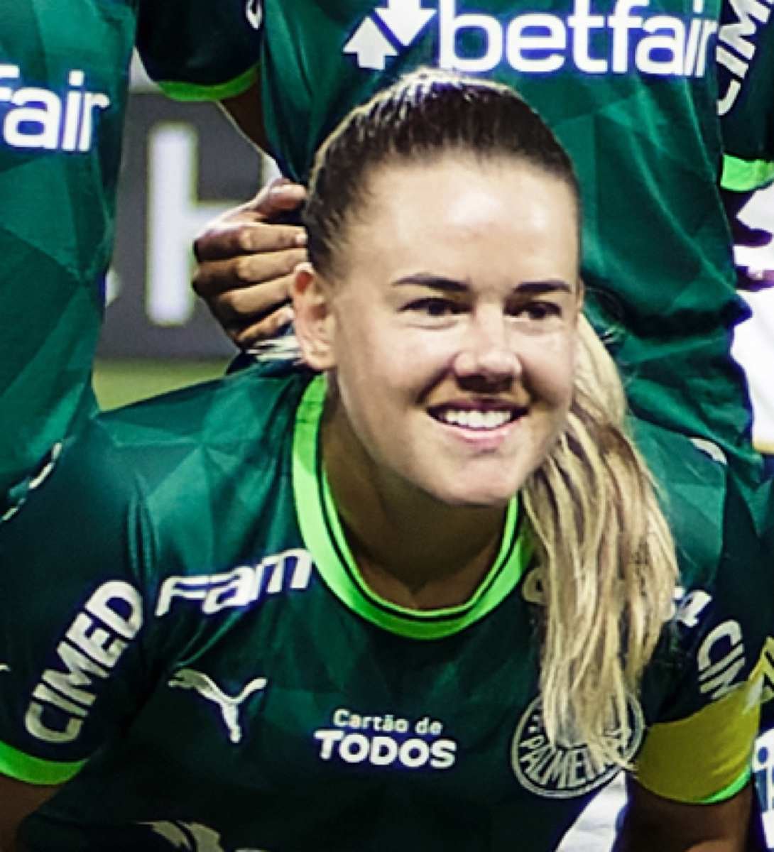 Jogadora do Palmeiras em partida do Brasileirão Feminino