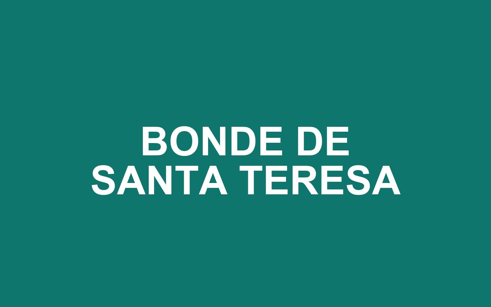 Ilustração identificando o Bonde de Santa Teresa, Rio de Janeiro