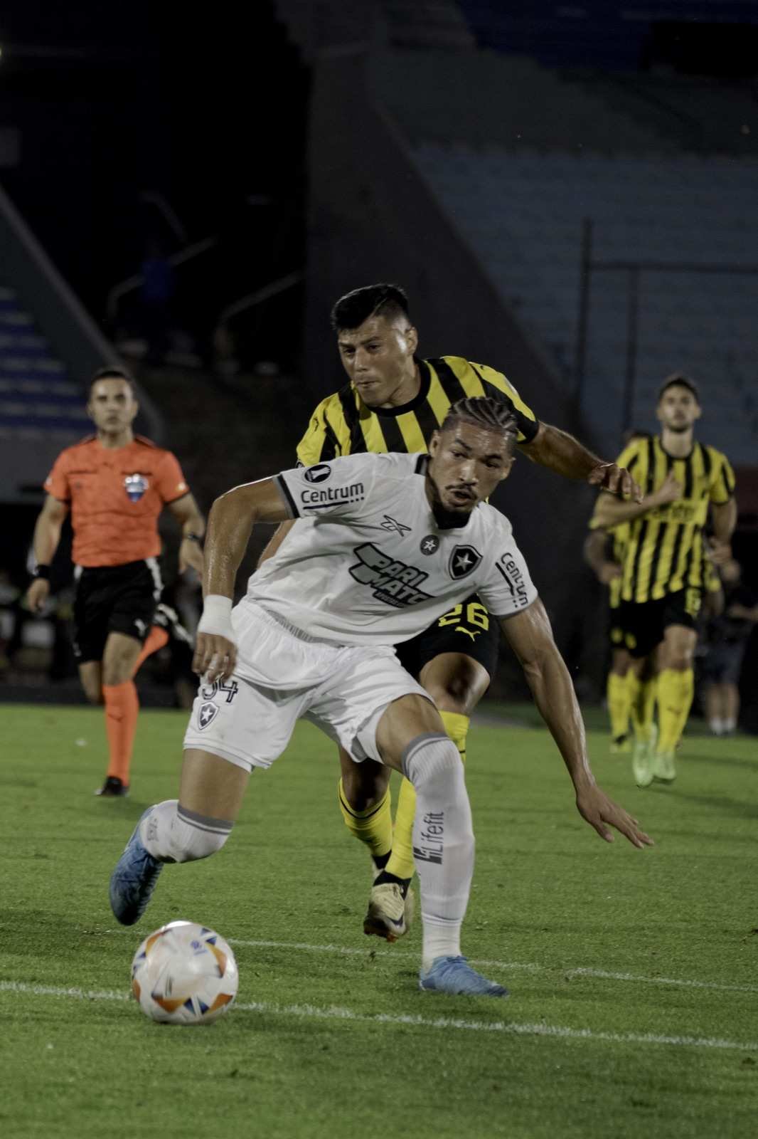 Jogador do Botafogo em ação de jogo