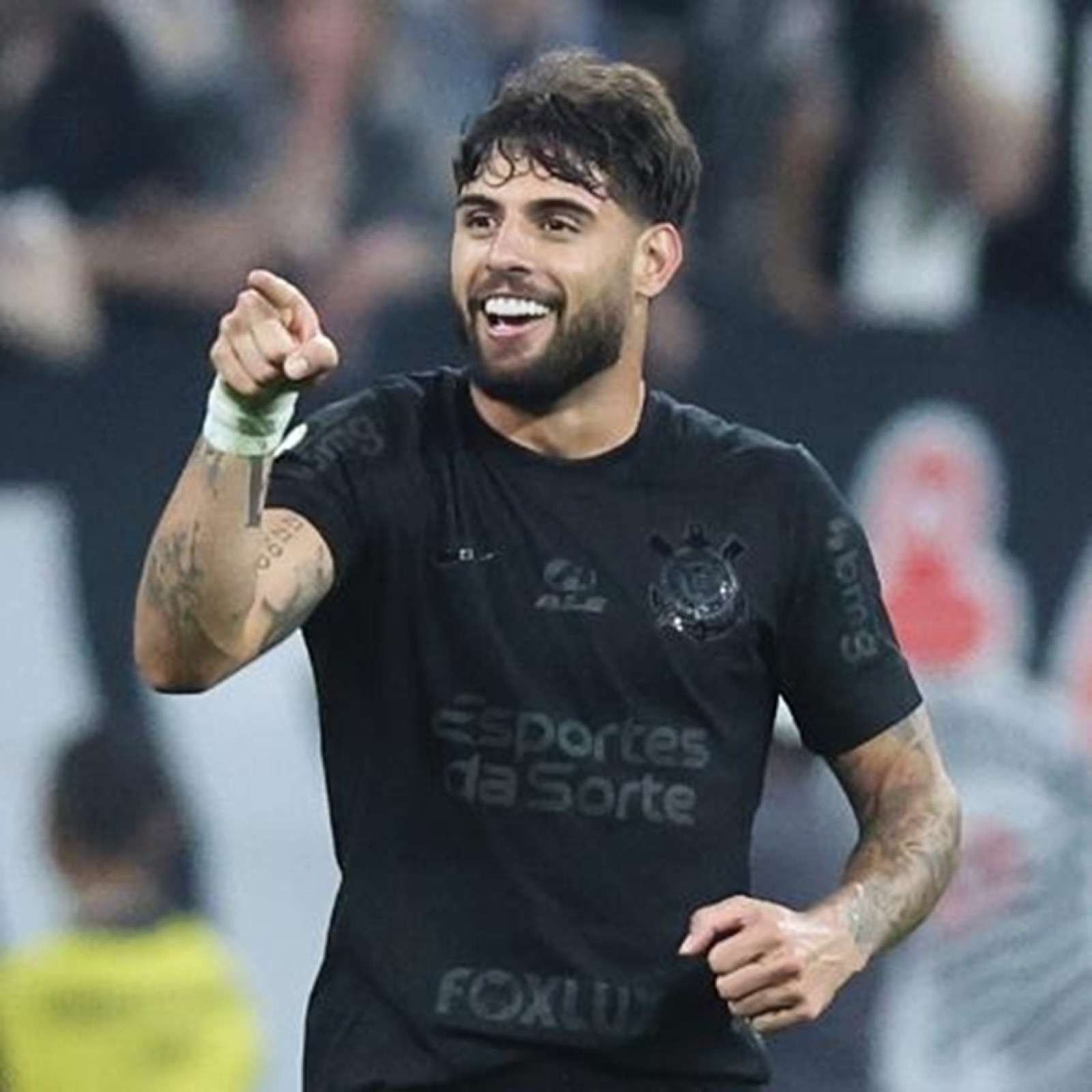 Jogador do Corinthians comemora gol, imagem ilustrativa