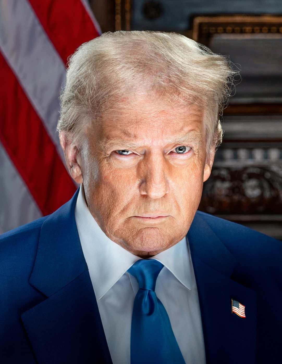Retrato oficial de Donald Trump (Foto: Daniel Torok, Wikimedia Commons, domínio público)