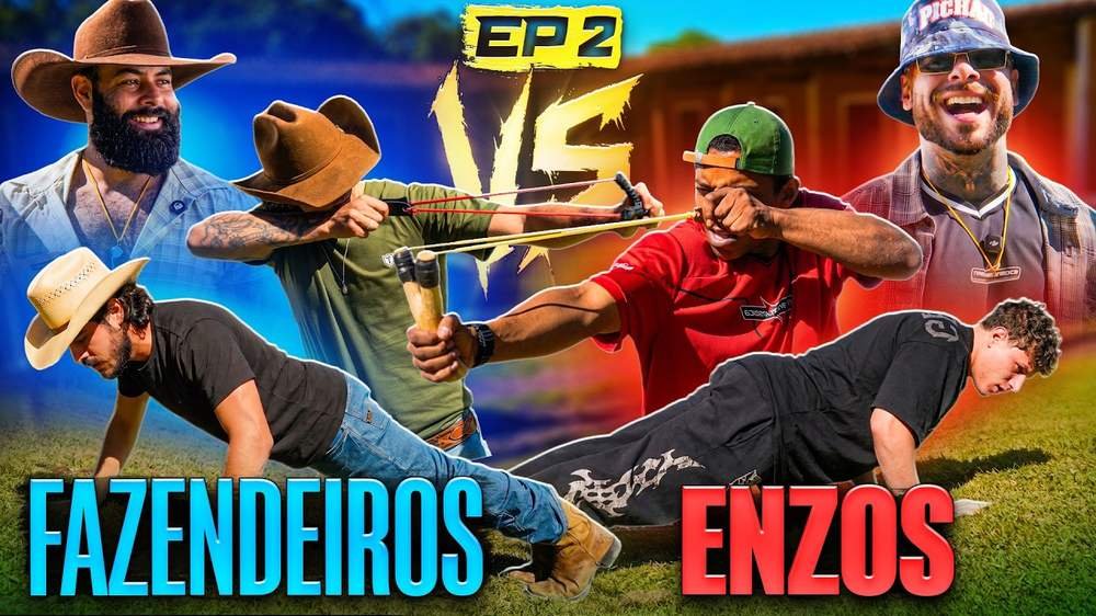 Miniatura do segundo episódio de Enzos vs Fazendeiros, desafio do estilingue