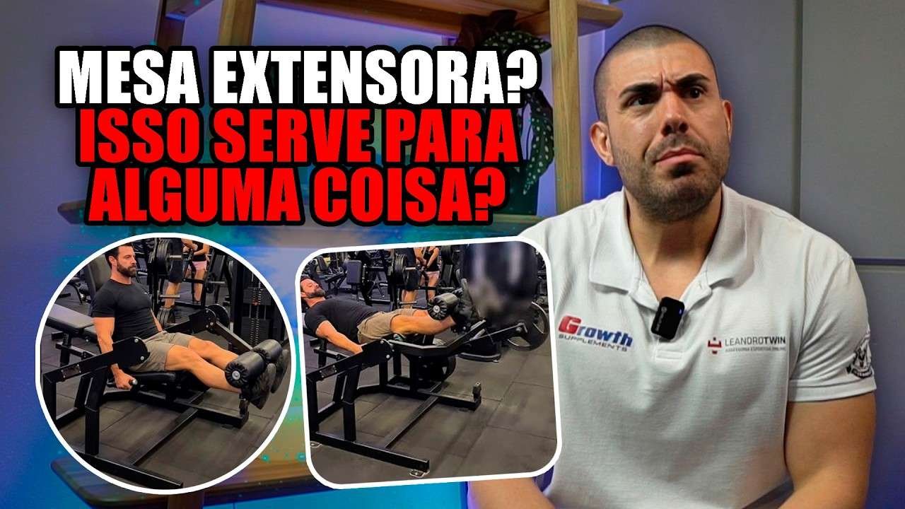 Miniatura do vídeo sobre diferença entre cadeira extensora reta e deitada