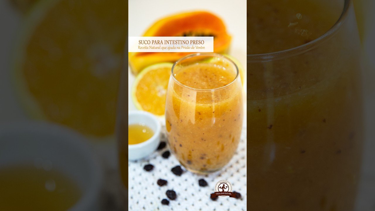 Miniatura do vídeo sobre suco natural para intestino preso